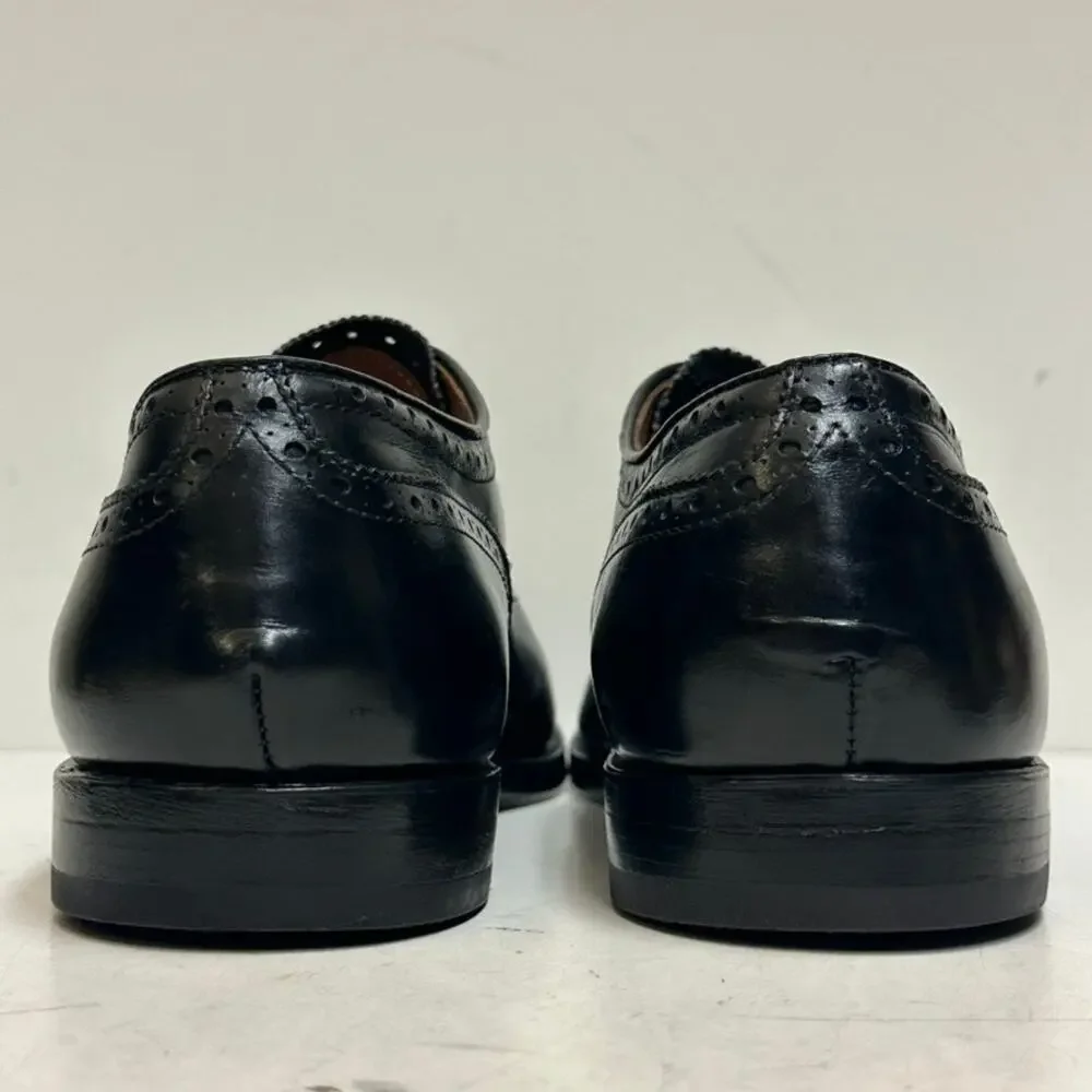 FULLY RESOLED Alden Restoration 909 Medallion Perf Tip Bal Oxford Black USA 12 C